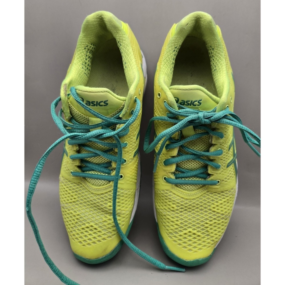 ASICS Women's 6.5 Med. Gel Solutions‎ Speed Sneakers Lime (#18)